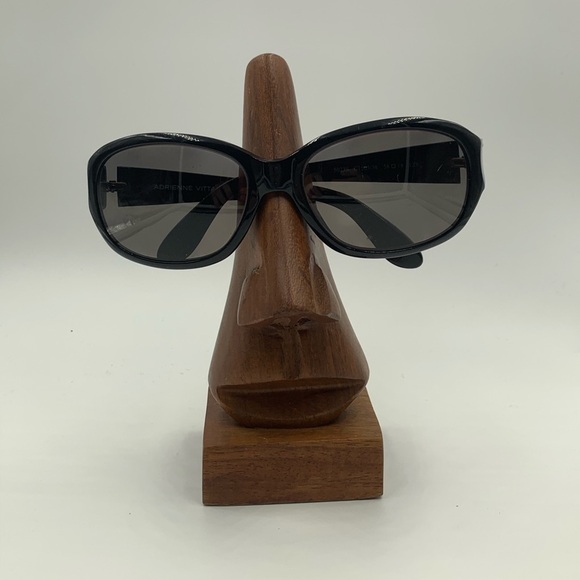 Adrienne Vittadini Black Oval Sunglasses Frames - Picture 1 of 7